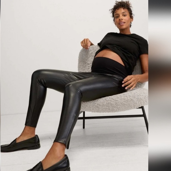 Hatch Vegan Leather Stretch Legging - Picture 2 of 7